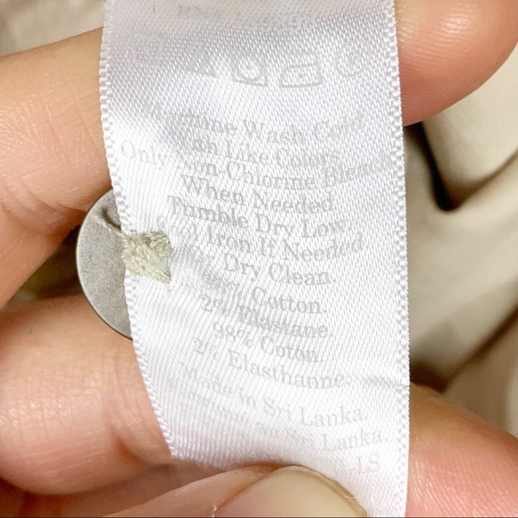 EVERLANE The Modern Jumpsuit Long Sleeve Button Down Waist Tie Beige Tan US 6 - Picture 15 of 15